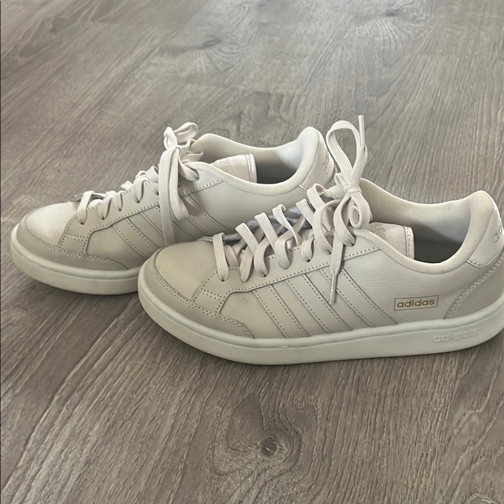 Adidas Women's Cream/Cement Sneakers. Size 9